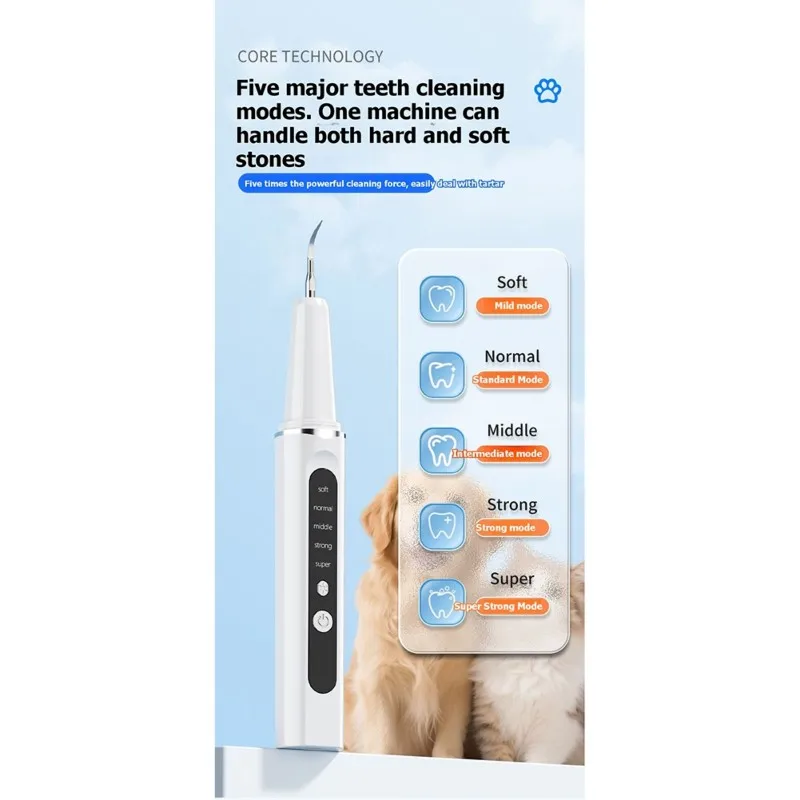 ABUG-Smart Visual Ultrasonic Scaler For Pets-For Home Use Automatic Tartar Removal& Teeth Whitening Device