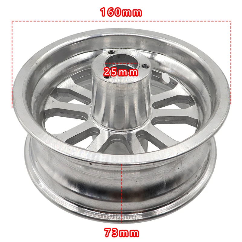 6.5 Inch Rim Front Wheel 90/65-6.5 Rear 110/50-6.5 Tubeless Aluminum Hub Assembly Scooter With Axle