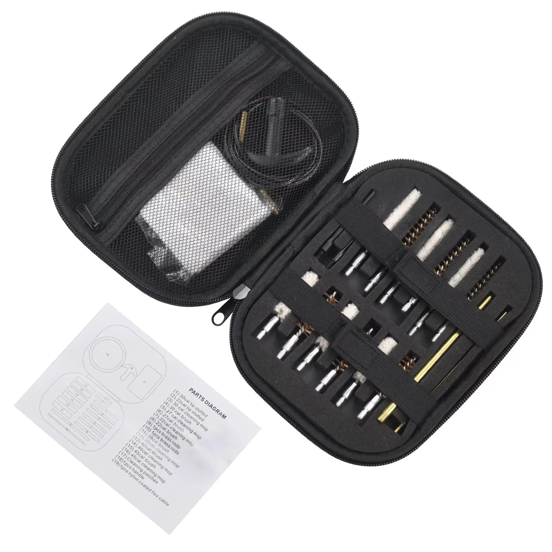 20pcs Universal Tactical Toy Gun Cleaning Kit Cleaning Brushes Rifle Gun Maintenance Cleaning Tool Set for 22/30/270/40/45/38