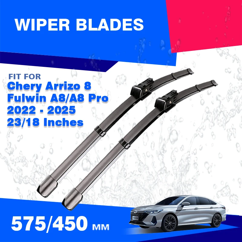 For Chery Arrizo 8 Fulwin A8 A8 Pro 2022 2023 2024 2025 Front Wiper Blades Window Windscreen Windshield Brushes Durable Brushes