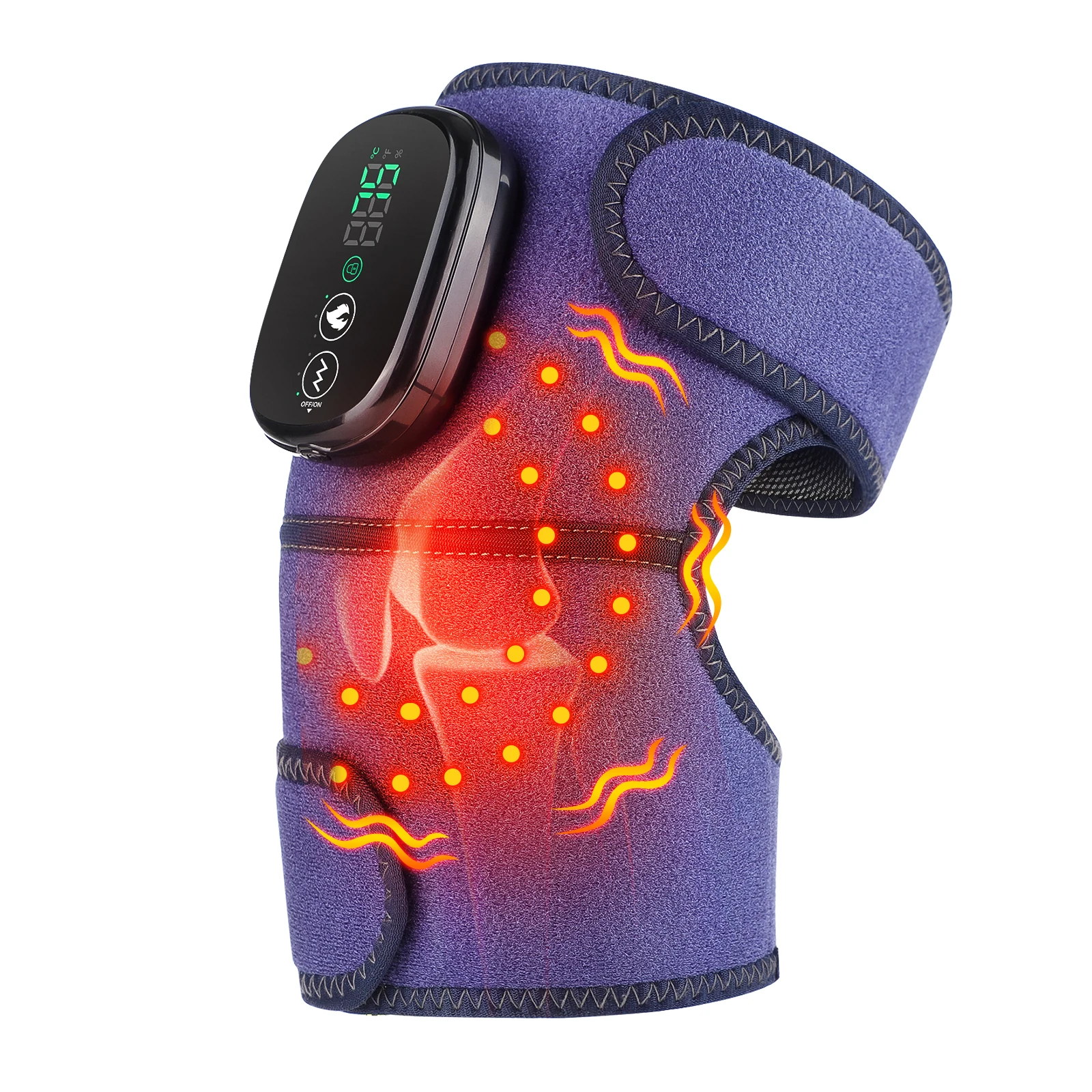 Electric Red Light Knee Pad Infrared Heating Massage Wireless Knee Vibration Massager Thermal Leg Joint Support Brace