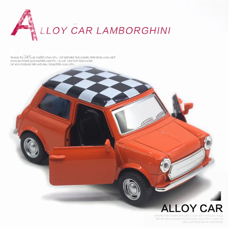 Modelos de coche vintage extraíbles de aleación, juguetes de coche de doble puerta, decoraciones de modelos de coche de simulación, venta al por mayor, 1: 32