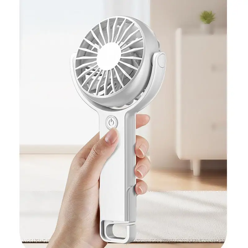 Portable Handheld Fan 5 Speeds Rechargeable Small Pocket Fan Quiet Cooling Fan for Kids Girls Women for Travel Summer Concerts