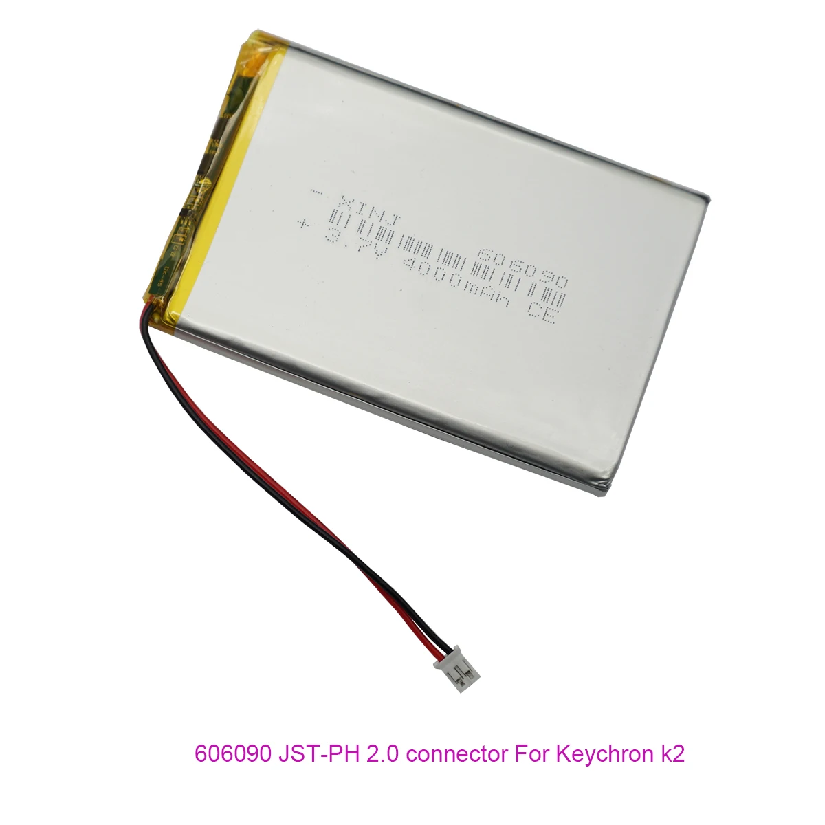 3.7V 4000mAh 14.8Wh Li Lithium Battery 606090 Lipo for Keychron K2 Keyboard GPS Car Dashcam
