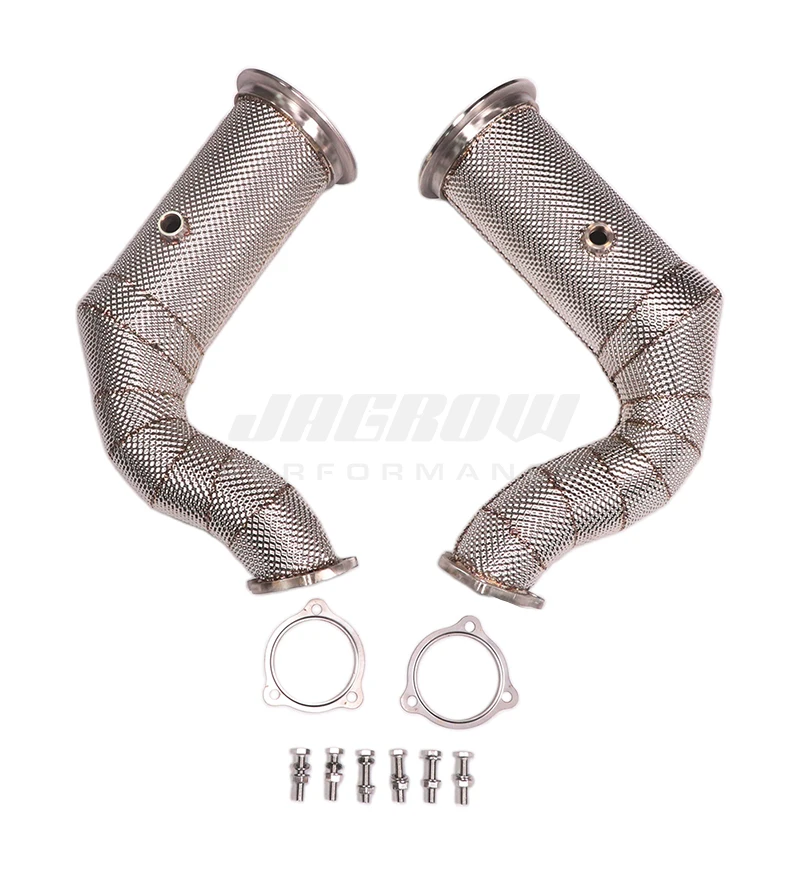 Custom Design High Flow Catted Exhaust Pipe for Porsche Cayenne s 2.9T with Heat Shield