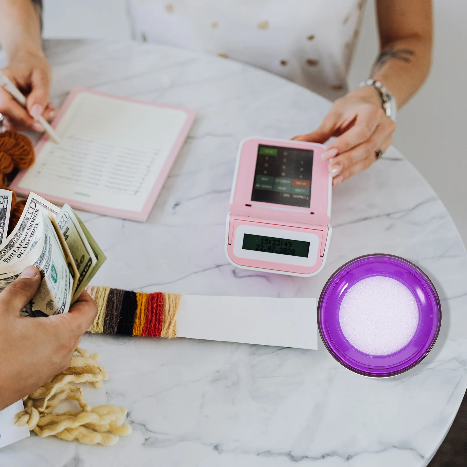 8Pcs Finger Wet Sponge Machine Cup Style Reusable Sponge Moistener for Counting Cash Bank Clerk Supply Efficient Work Aid