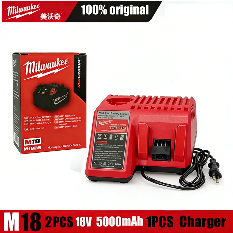 

5.0Ah Milwaukee M18 Battery Compatible with 18650 lithium battery 18V, all models are stable, explosion-proof, and durable