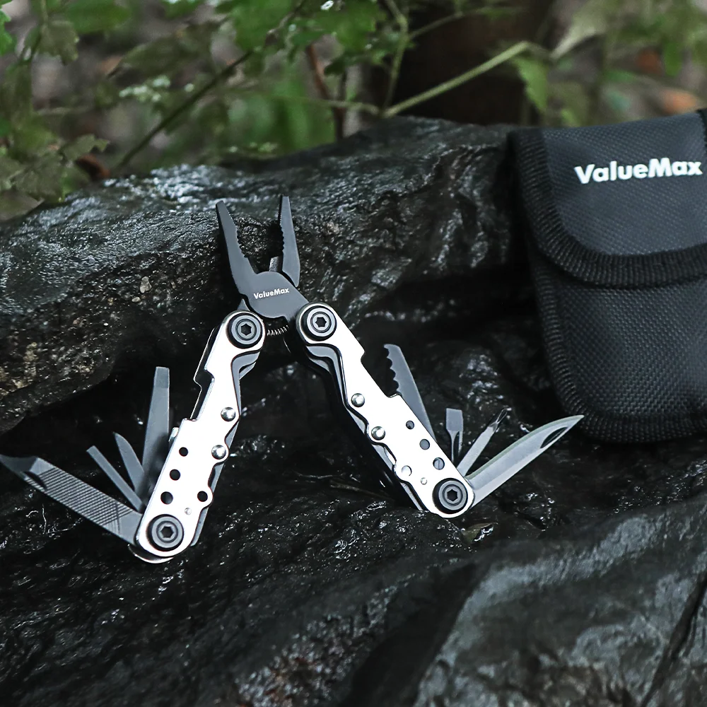 ValueMax 13 in 1 mini Multitool Pliers Cable Wire Cutter Folding Plier Outdoor Camping Multitool Portable Hand Tool