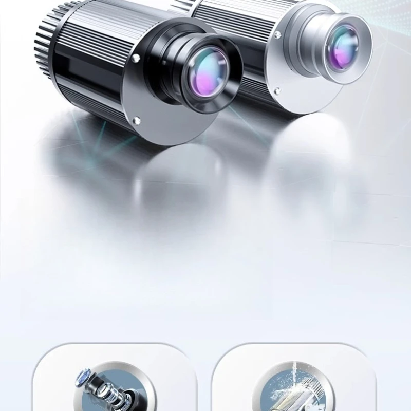 

Рекламный логотип Проекционный свет Открытый коммерческий магазин Вывеска на дверь с заземлением и текстовым узором