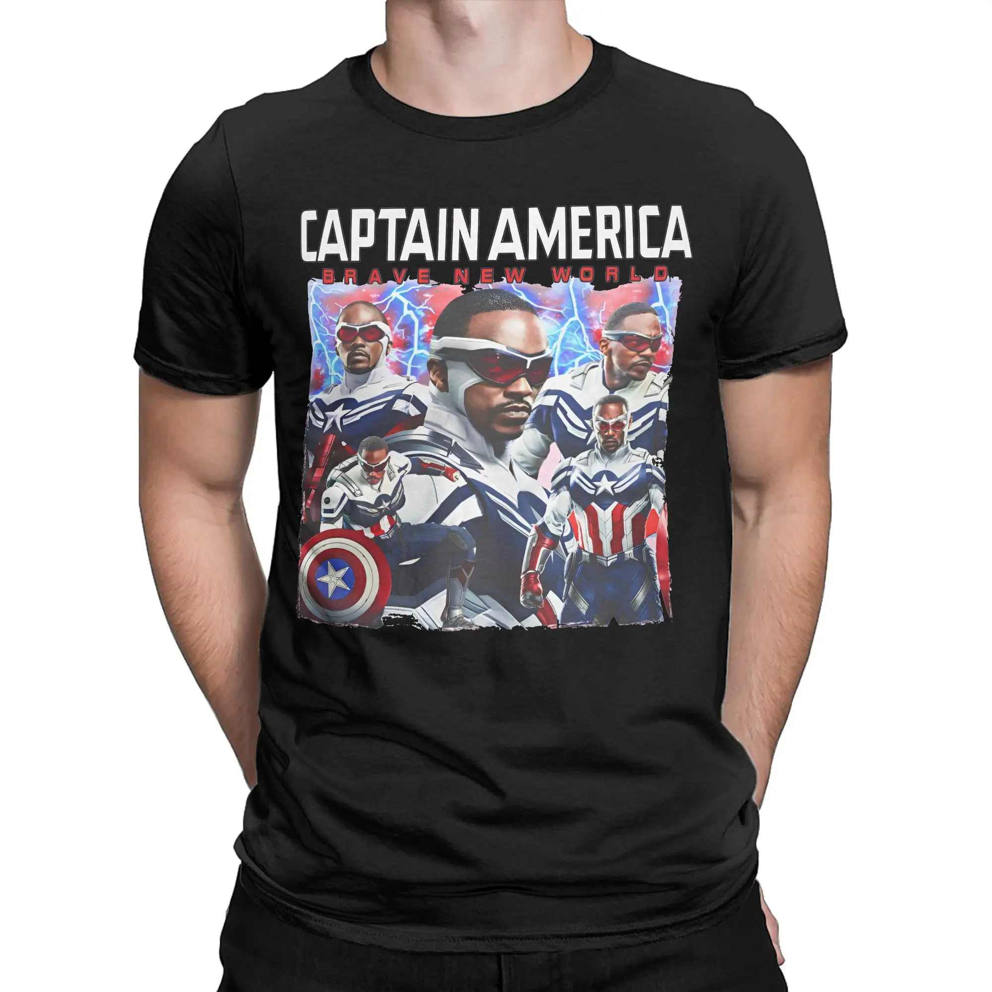 All Seasons Captain America: Brave New World T Shirt For Unisex  Pure Cotton Tee Shirt Short Sleeve Clothing