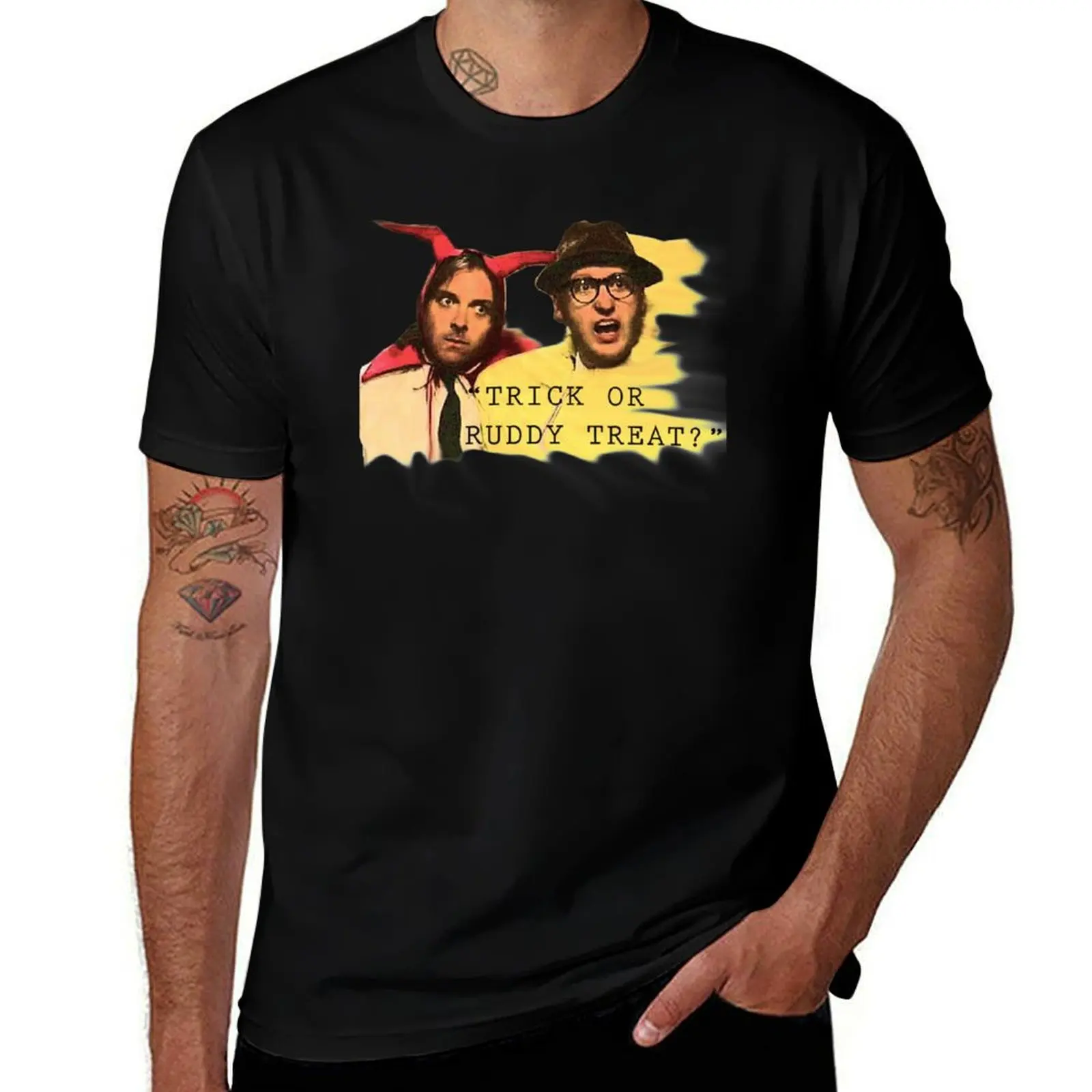 

Trick or Ruddy Treat T-Shirt oversized graphic tee T-shirts man cute clothes heavyweights Men's t-shirts