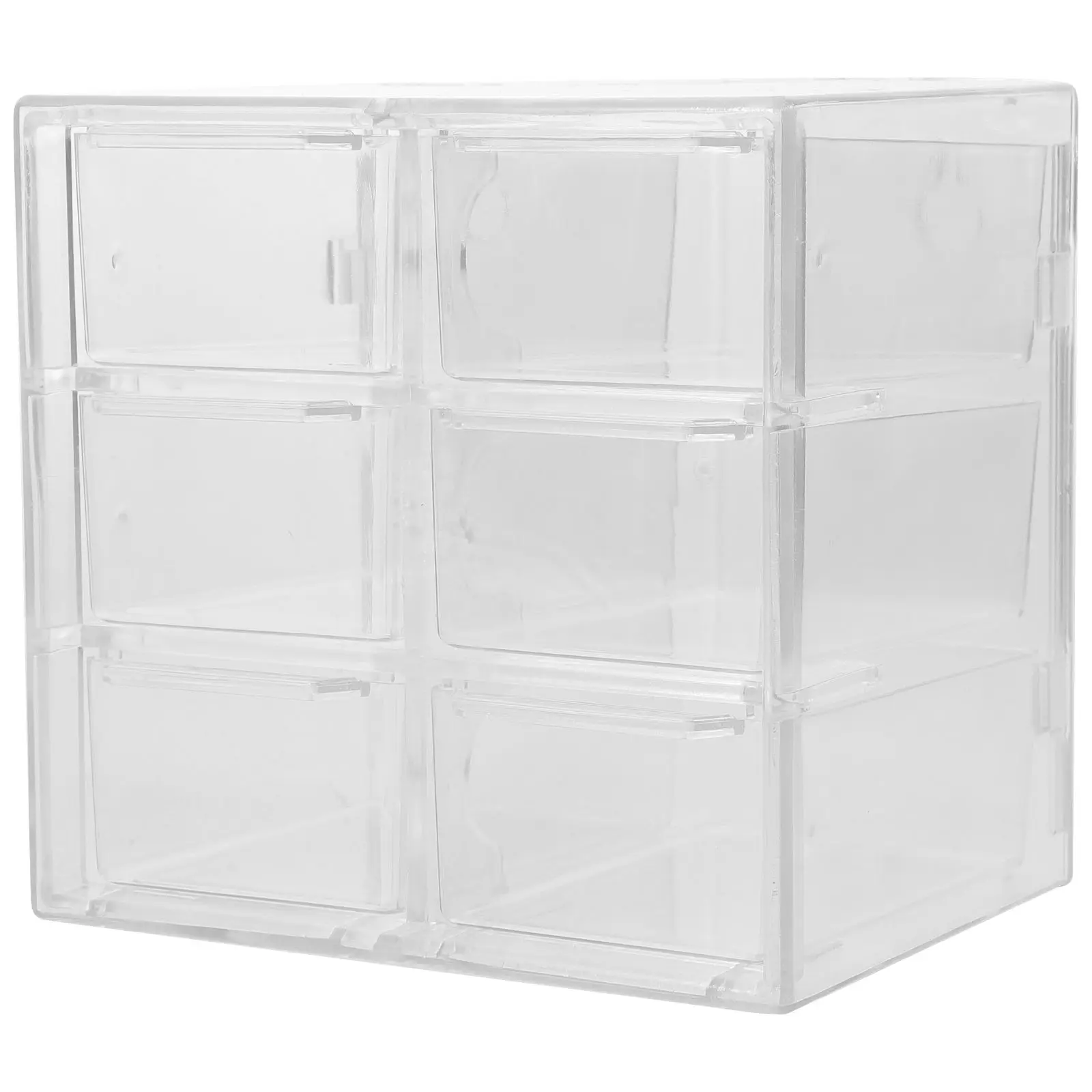 

Desktop Storage Box Organizer Plastic Container Tabletop Drawer Case for Cosmetics Stationery Jewelry Household Use