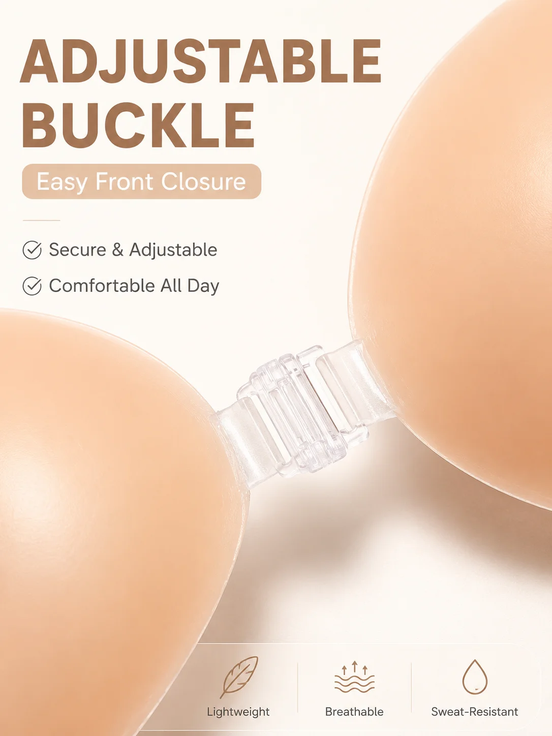 Invisible Push Up Silicone Bra - Strapless Bra Adhesive recension och pris