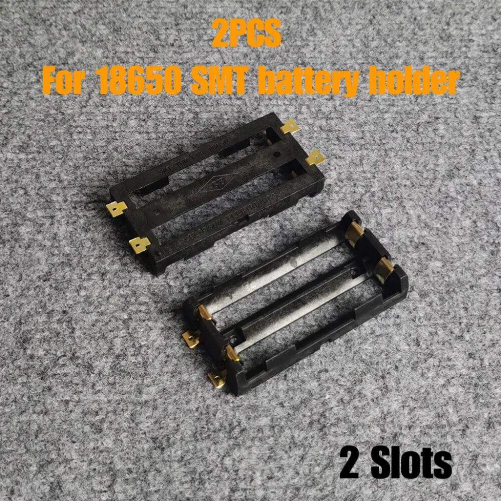 18650 SMT Battery Holder 18650 SMD Battery Box Storage Case Container Power Bank With Bronze Pins Rechargeable SMT 1X 2X 3X 4X