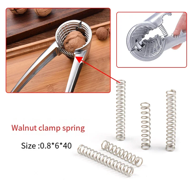 304 Stainless Steel Spring Wire Diameter 0.7 0.8mm OD 6mm length 30 mm Compression Small spring Machinery Accessories