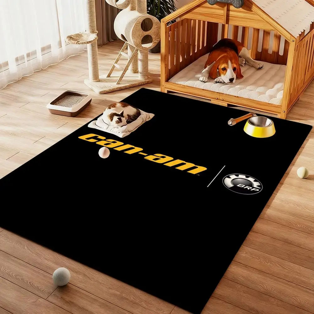 

C-CanS AM BRPs Moto Racing Logo Floor Mat Diatom Bath Mat Absorbent Quick Dry Non-Slip TPR Backing Soft Plush Draining Rugs