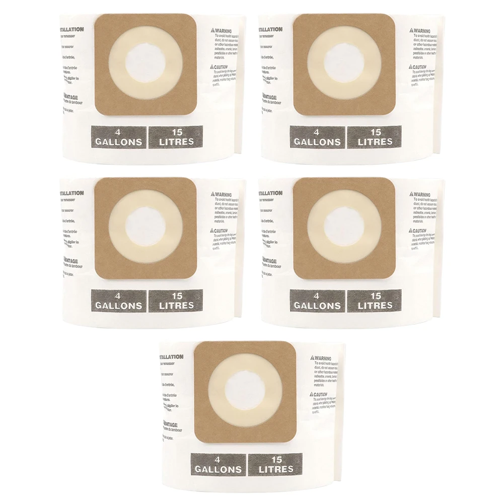 Эффективные вакуумные мешки, 5 упаковок, мешок для пыли для мастера, 4 галлона и DXV04T, 4 галлона, CMXZVBE 43270, прочный и надежный на складе