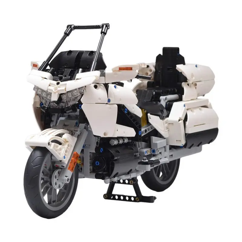 

Изготовленная на заказ модель мотоцикла MOC-29748 (190 шт./белый) игрушки в подарок на Рождество