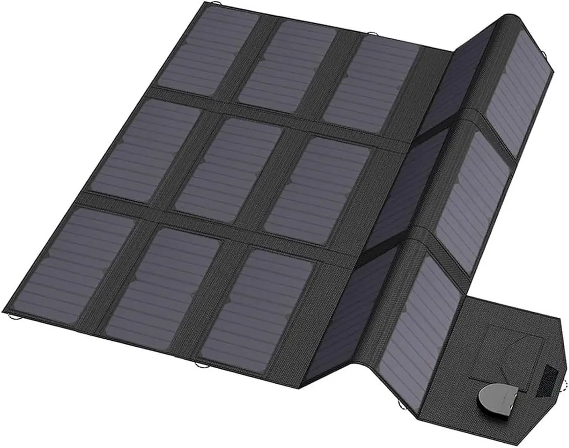 

ALLPOWERS SP012 100 Вт 18 В 12 В Портативная солнечная панель Складное солнечное зарядное устройство для ноутбука Путешествия Кемпинг Лодка RV Электростанция