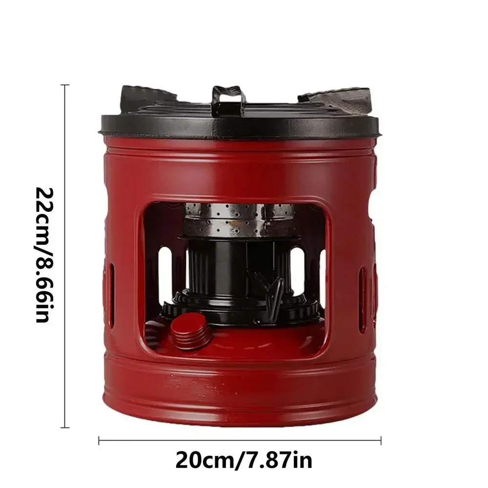 Großer 15-Liter-Kraftstoffkocher mit 10 Dochten, tragbarer Campingkocher aus Eisen, für Outdoor-Kochen, Picknick, Wandern und Überlebensausrüstung – Detail 11
