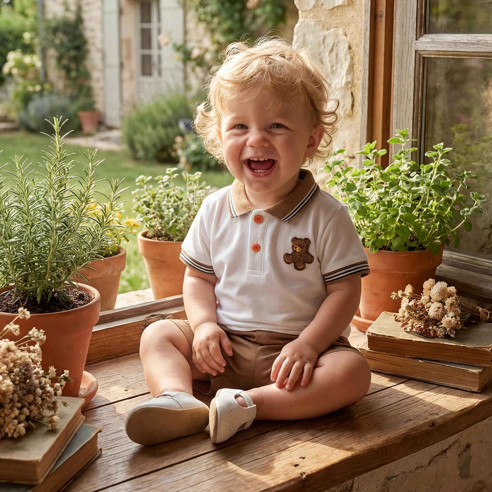 2Pcs Baby Boy Summer Outfits Short Sleeve Bear Embroidery T-Shirt  Shorts Set Cute Toddler Boys Clothes Set