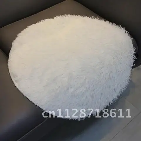 Soft Circular Carpets for Living Room Decoration Faux Fur Rugs Kids Room Long Plush Rugs for Bedroom Shaggy Area Rug Contempora