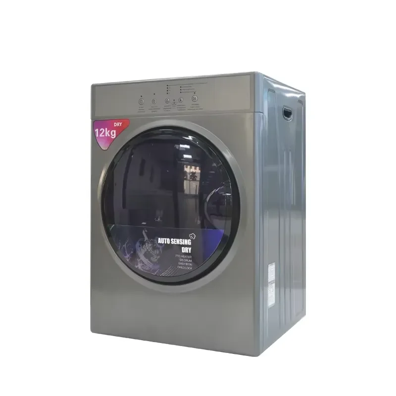 12kg Automatic Stainless Steel Condenser Tumble Dryer Class A Energy Efficient Clothes Drying Machine with Warranty