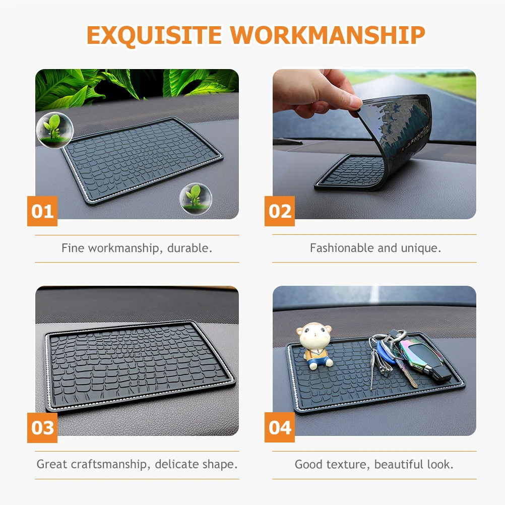 

Anti-Slip Premium Pvc Material Non-Slip Mounting Pad For Car Interior Phone Holder Reusable Car Accessories Dashboard Mat