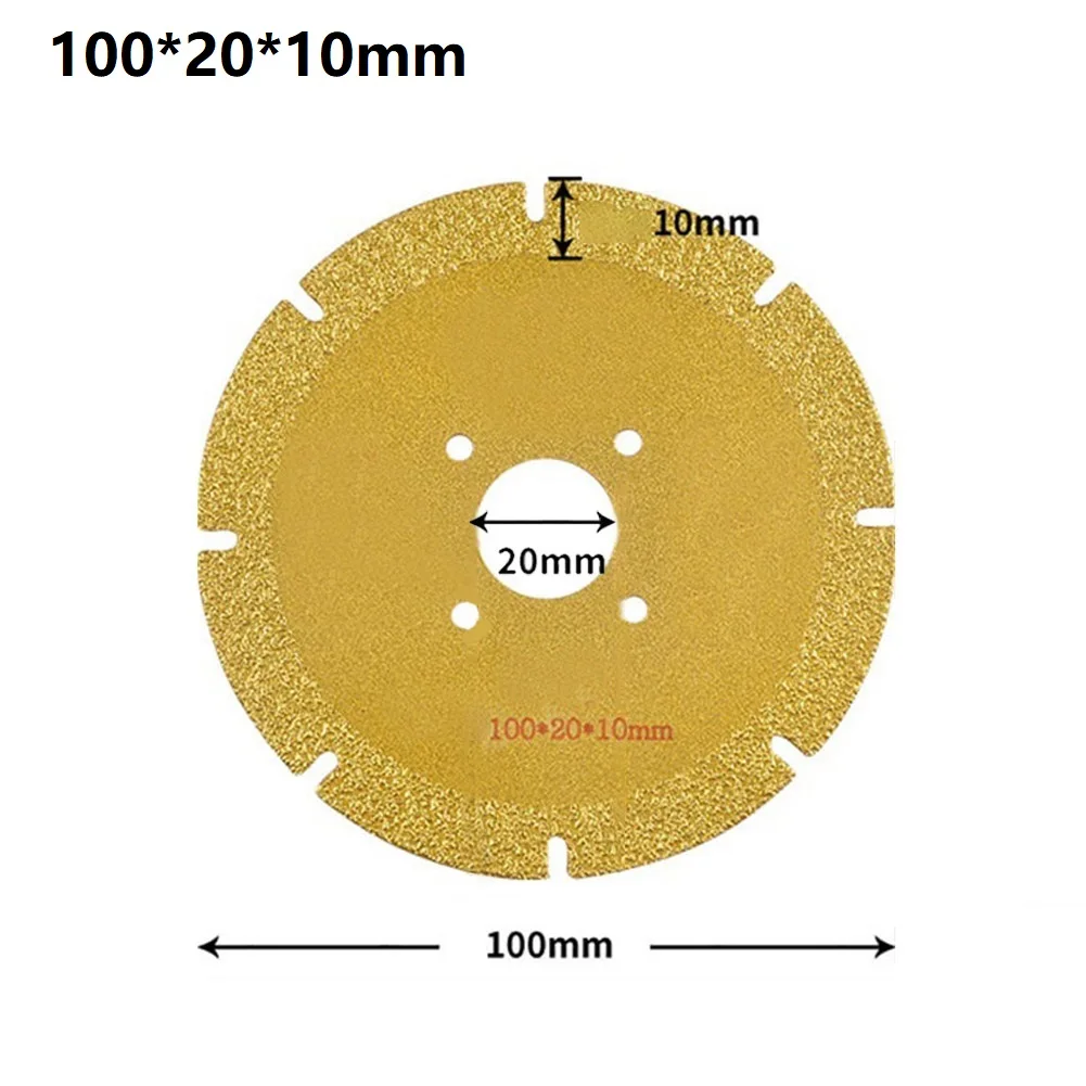 Disque à tronçonner diamant brasé sous vide, scie à métal, lame de scie pour acier, métal, pierre, béton, granit, céramique, carreaux, 1 pièce