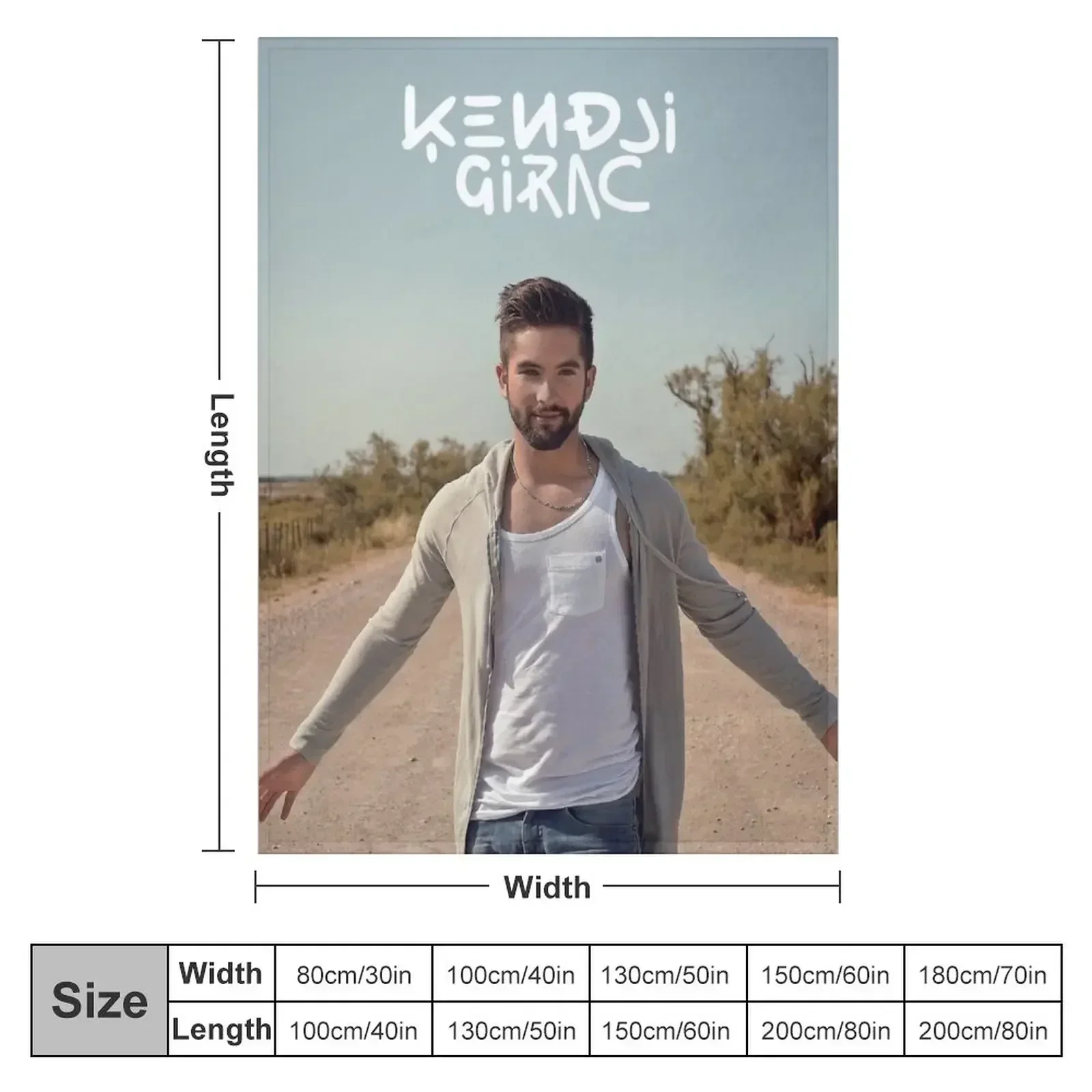 Kendji Girac Throw Blanket Designers warm winter valentine gift ideas halloween Blankets