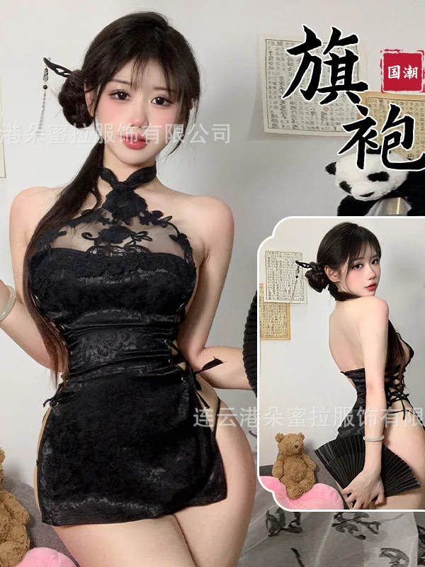 女性のための透明な中空のハンギングネックドレス,女性のためのセクシーでエレガントなドレス,ファッショナブルでエレガント,新しいトップス,ml8r,2023