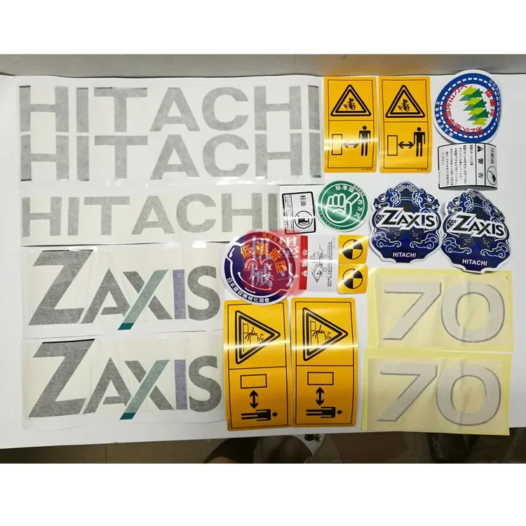 For Hitachi ZAXIS Zax70/120/200/230/270/330/470-6 Full Excavator Sticker Decal Excavation Locomotive Marking Digger