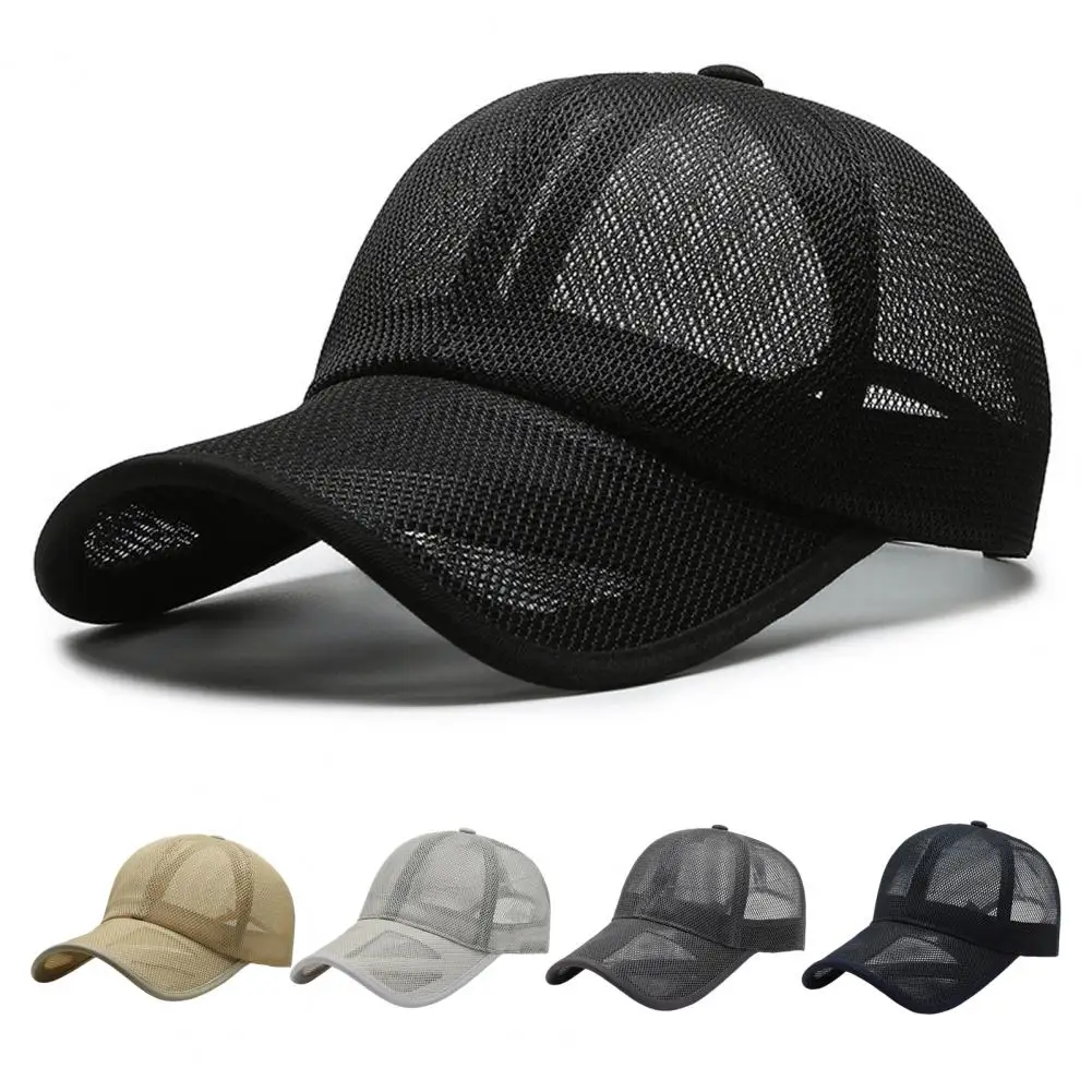 

Men Baseball Cap Stylish Men's Adjustable Baseball Hat for Sunshade Outdoor Activities Versatile Upright Brim Cap for Cycling
