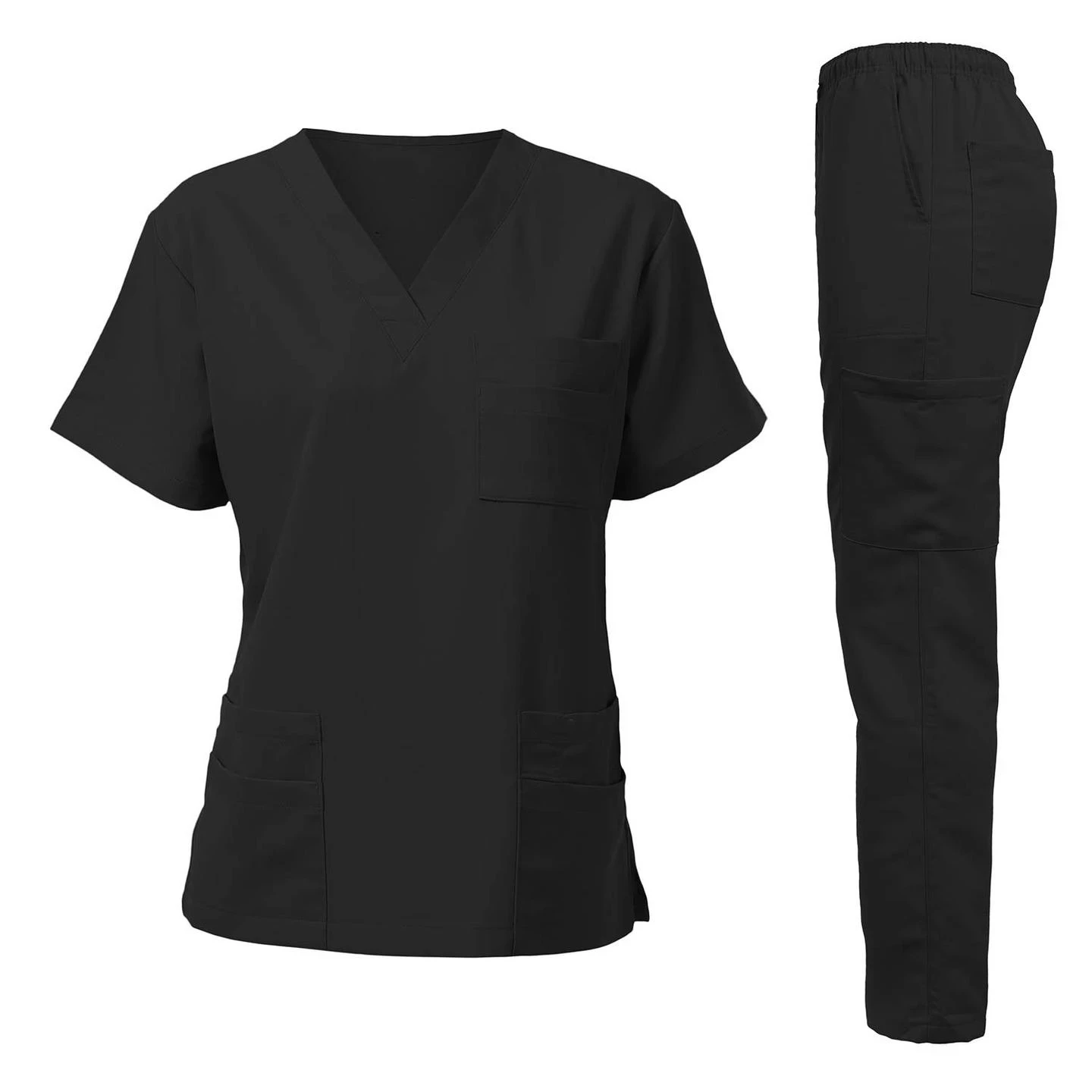 Uniforme de salón de belleza, traje exfoliante, camisetas de manga corta, ropa de trabajo médico, blusas de enfermera