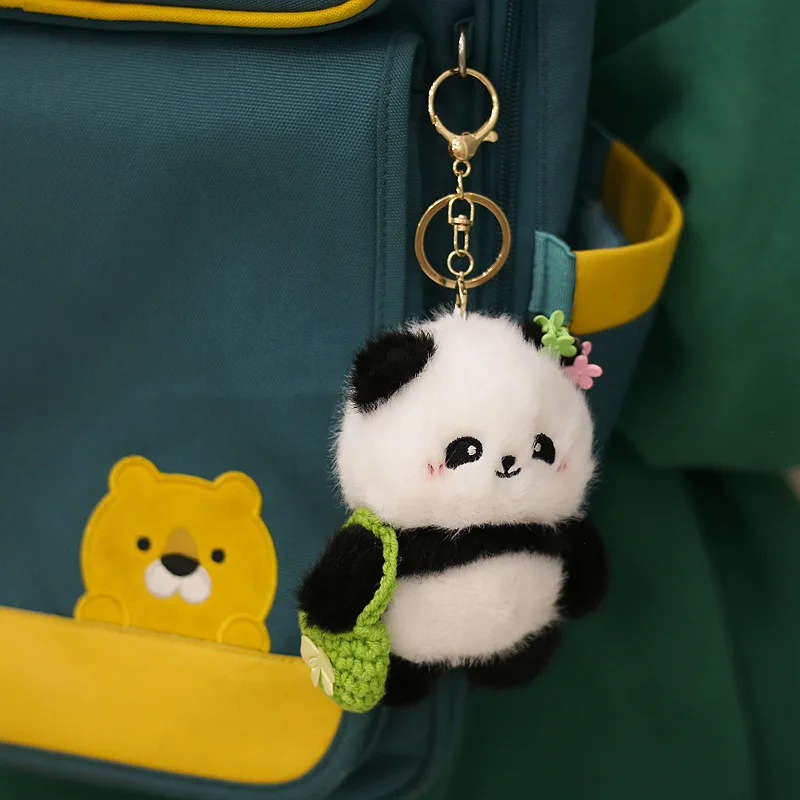 Camera Messenger Bag Floral Panda Plush Toy Backpack Small Pendant Doll Chengdu China Base Same Style Collectible Gift