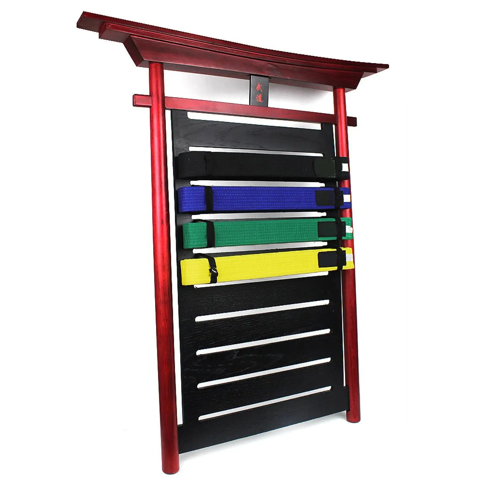 Karate Belt Display Rack for Kids and Adults Gifts Wall Mount with Metal Hook Competition Belt Rack Storage Rack Belt Organizer