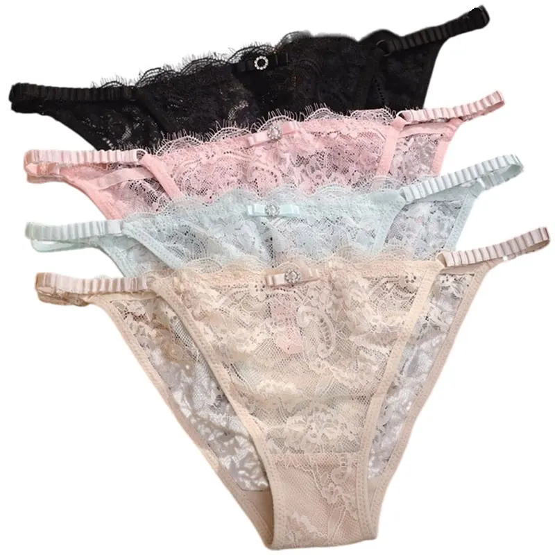 Spitzen-Damenunterwäsche Mini-Höschen Elegante Slips Sexy Transparente Damen-Lingerie Intime Bekleidung Tiefsitzender G-String