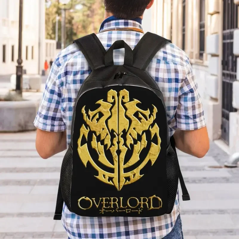 Impressão 3D personalizada Overlord Anime Mochila, Ainz Ooal Vestido Crânio, Escola, Faculdade, Sacos de Viagem, Homens, Mulheres Bookbag, se Fits 15 "Laptop