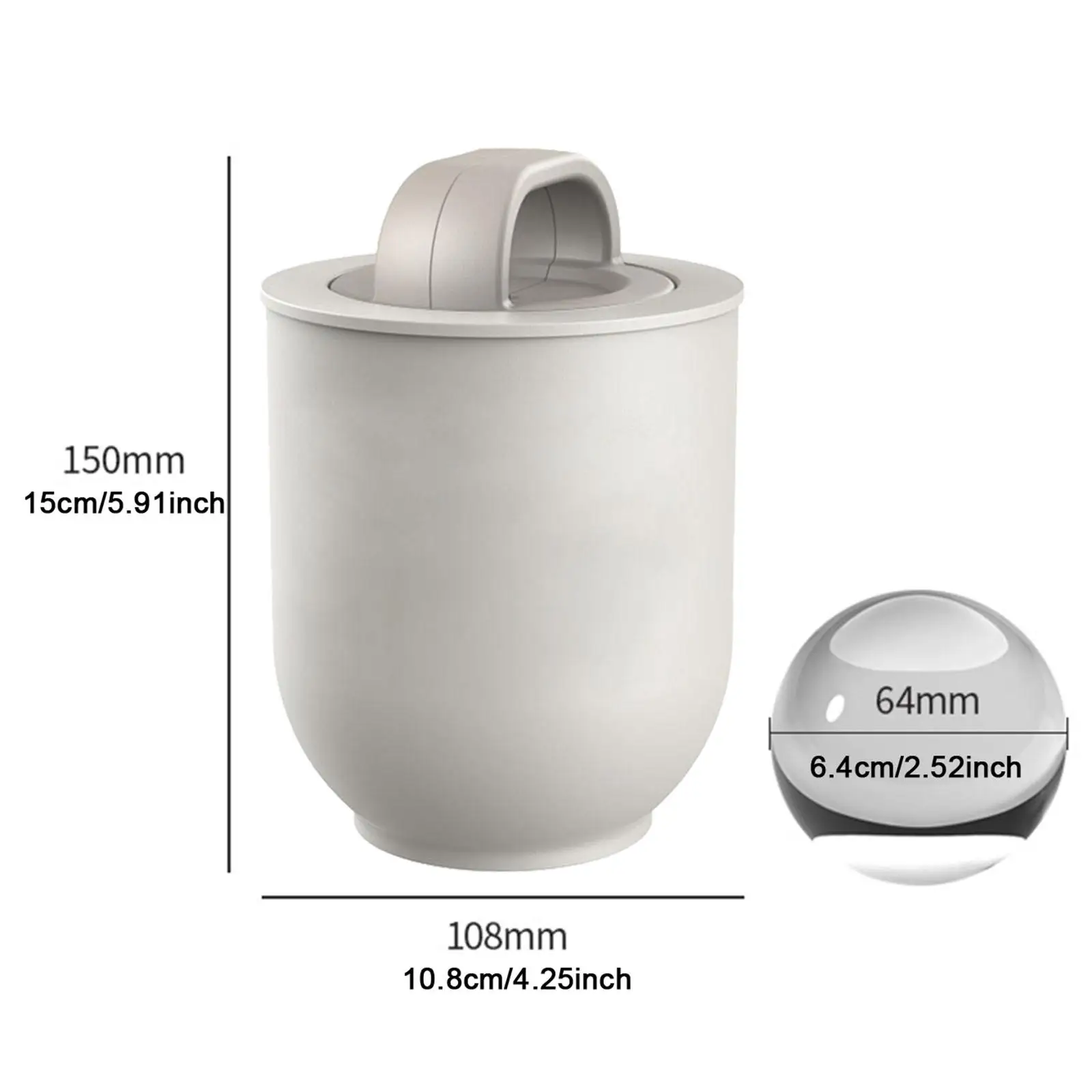 Ice Ball Maker Cube Tray Big Sphere Multipurpose Cube Making Sphere Ice Maker for Candy Chocolate Drinks Coffee view 3