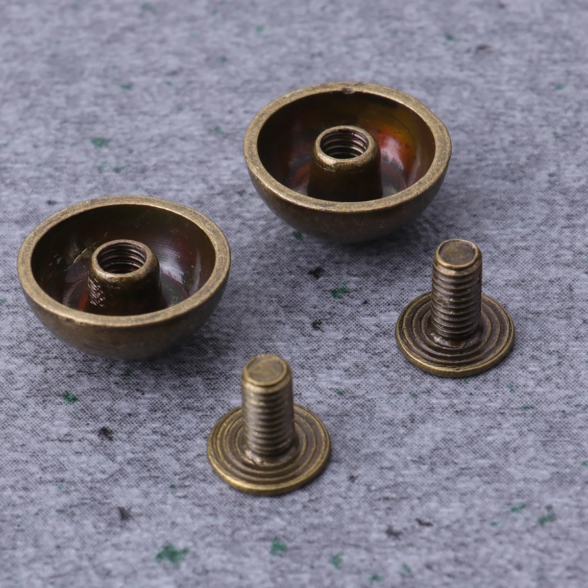 

20pcs Mushroom Rivets Alloy Semicircular Punk Rivet Screwback Studs Stainless Steel DIY Craft Accessories