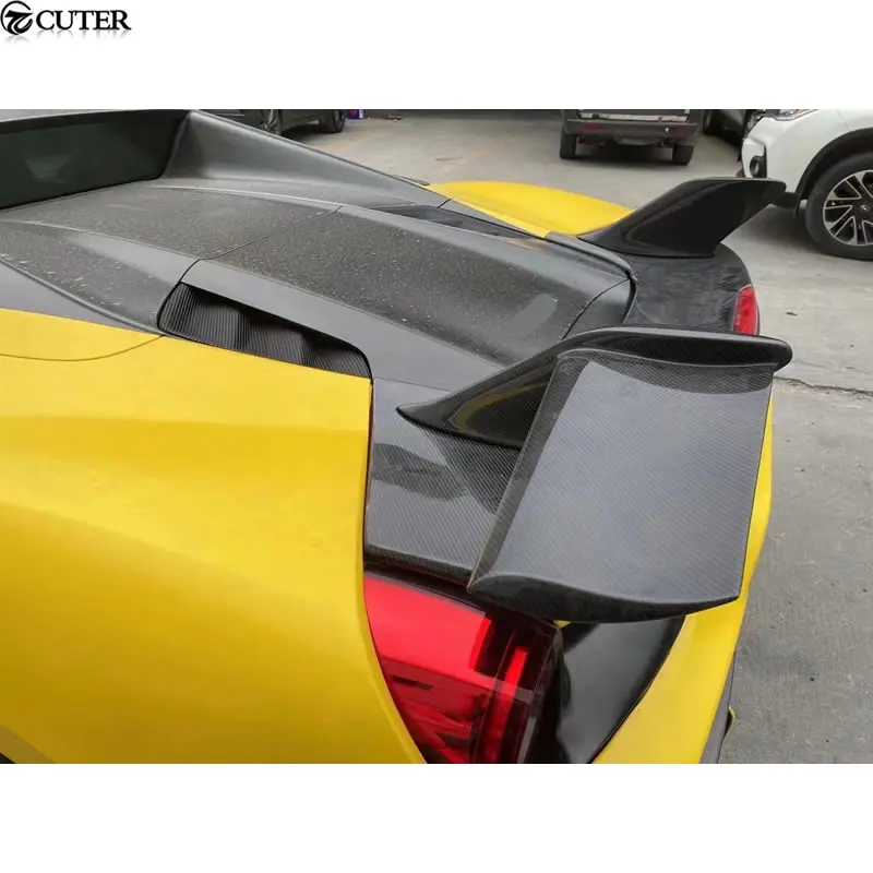 488 Carbon Fiber Rear Spoiler Wings for Ferrari 488 Pista Spider Car Body Kit