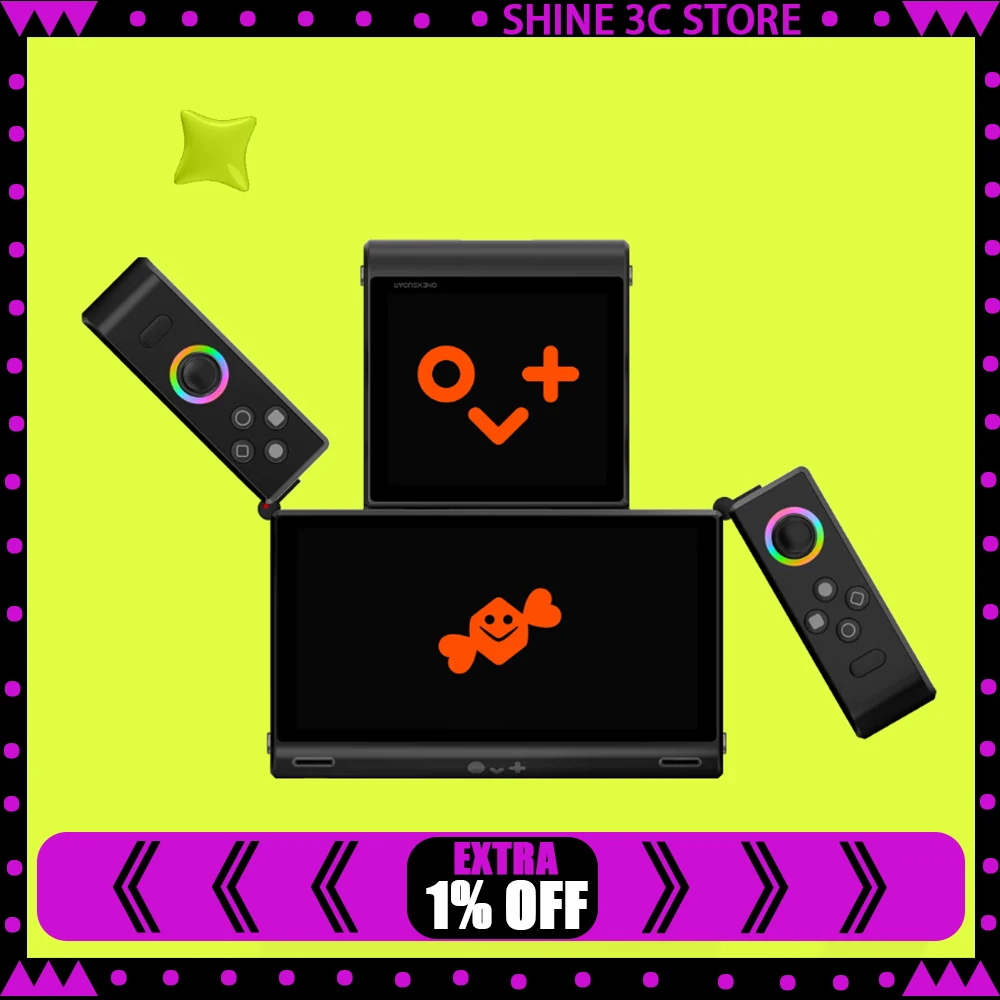 

Игровая консоль ONEXSUGAR Sugar One, 6,01/3,92 дюйма, OLED, двойной экран, складная портативная консоль, портативный игровой автомат, поддержка WIFI BT