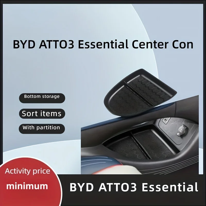 

ATTO3 Essential Center Console Storage Box Compartment Interior Storage Box, Storage Box Separation For Byd