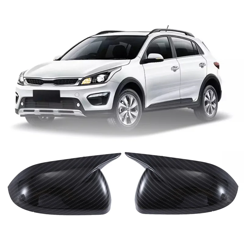 

Powerful 1 Pair Ox Horn Side Mirror Shell Accessories Parts Reverse Caps Trim For KIA K2 KX Cross 2017-2023 Carbon Fiber