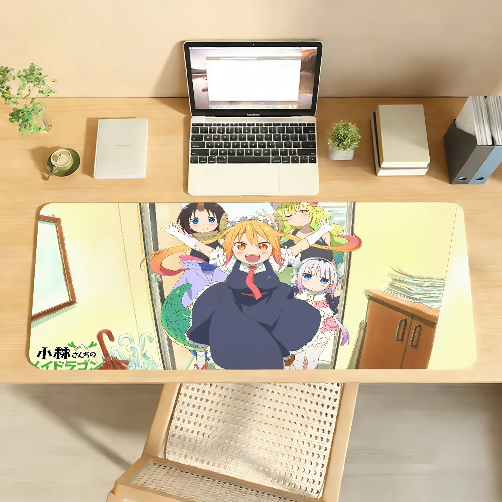 Miss Kobayashi's Dragon Maid Mauspad, Computer-Laptop-Mauspad aus Gummi, rutschfest, Mauspad für Gamer, Dekoration, Schreibtischunterlage
