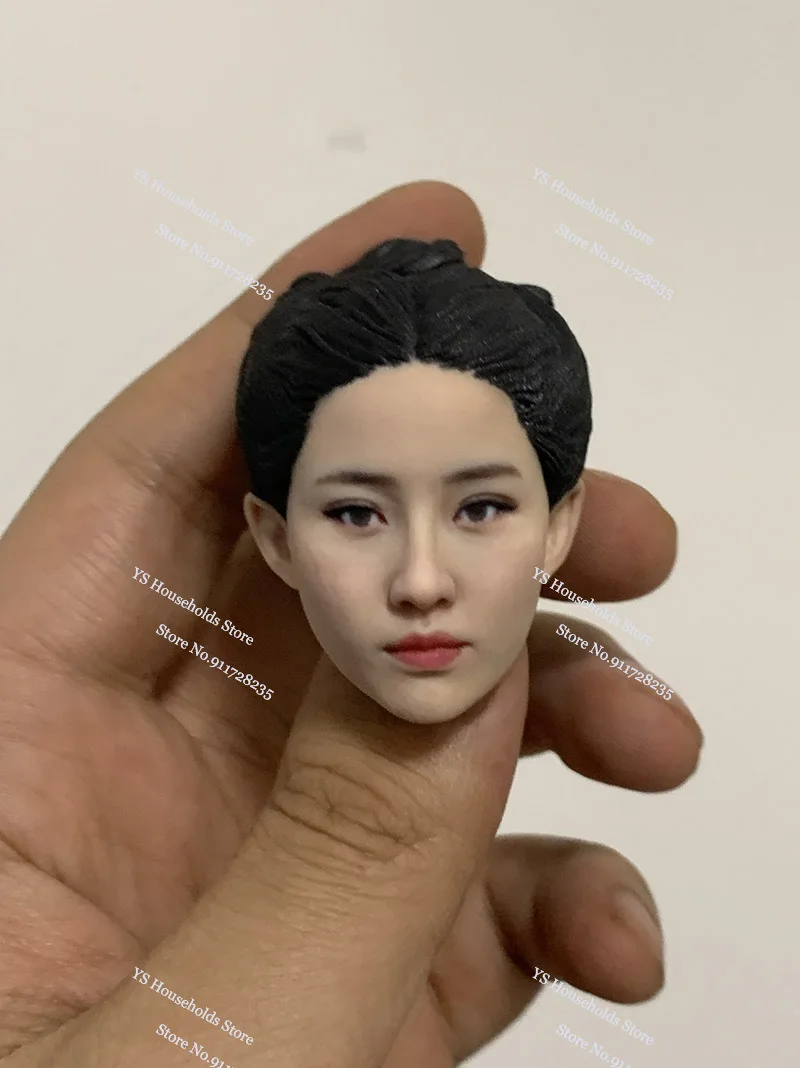 1/6 Little Dragon Girl Ancient Style Crystal Liu Beauty Head Sculpt Model Toys Accessory For 12inches Action Figure Body Decors