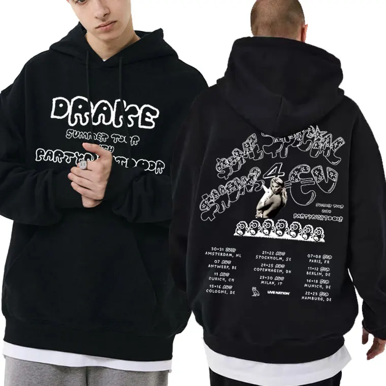 

Rapper Drake Europe Tour with PARTYNEXTDOOR Hoodie SSS4U Some Sexy Songs 4 U Pullover Men's Hip Hop Fashion Vintage Streetwear