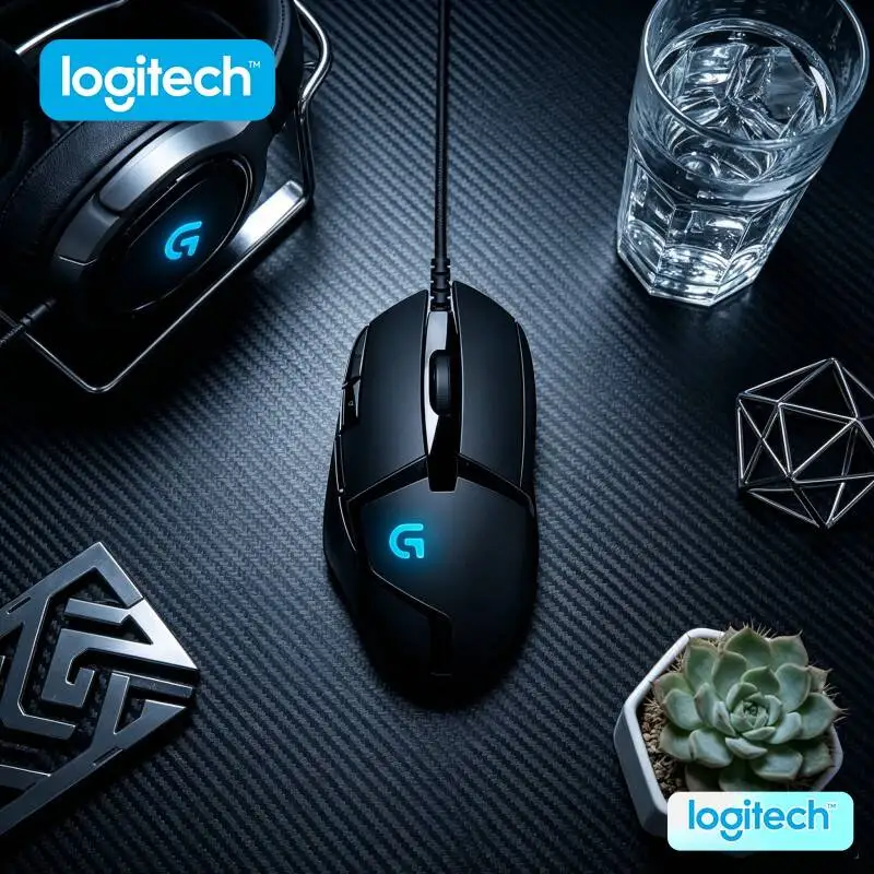 Ratón Profesional para Juegos Logitech G402, Procesador de 32 Bits, 4000 DPI, 8 Botones, Antideslizante para un Juego Versátil