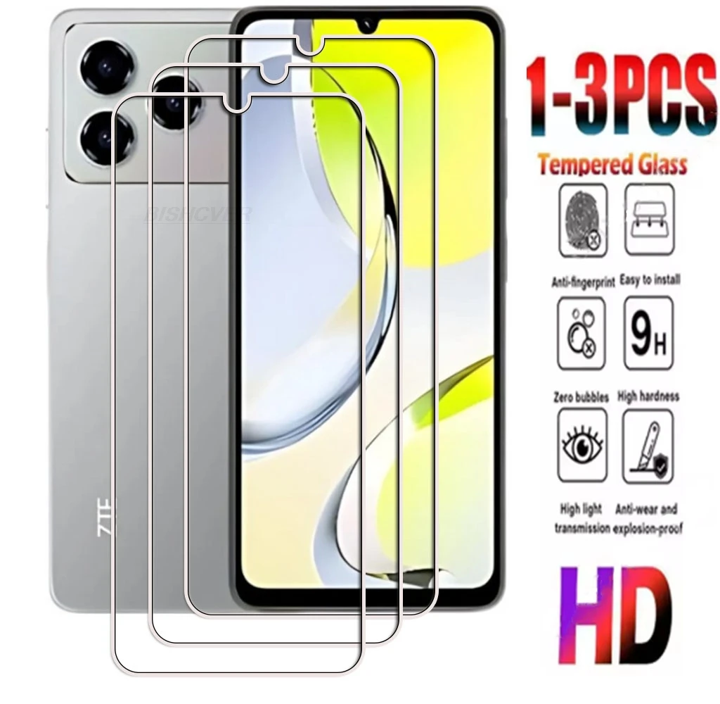1-3 قطعة من الزجاج المقسى 9H لهاتف ZTE Blade A76 5G 4G 6.75 بوصة ZTEBladeA76 Nubia A76 5G غطاء واقي للشاشة