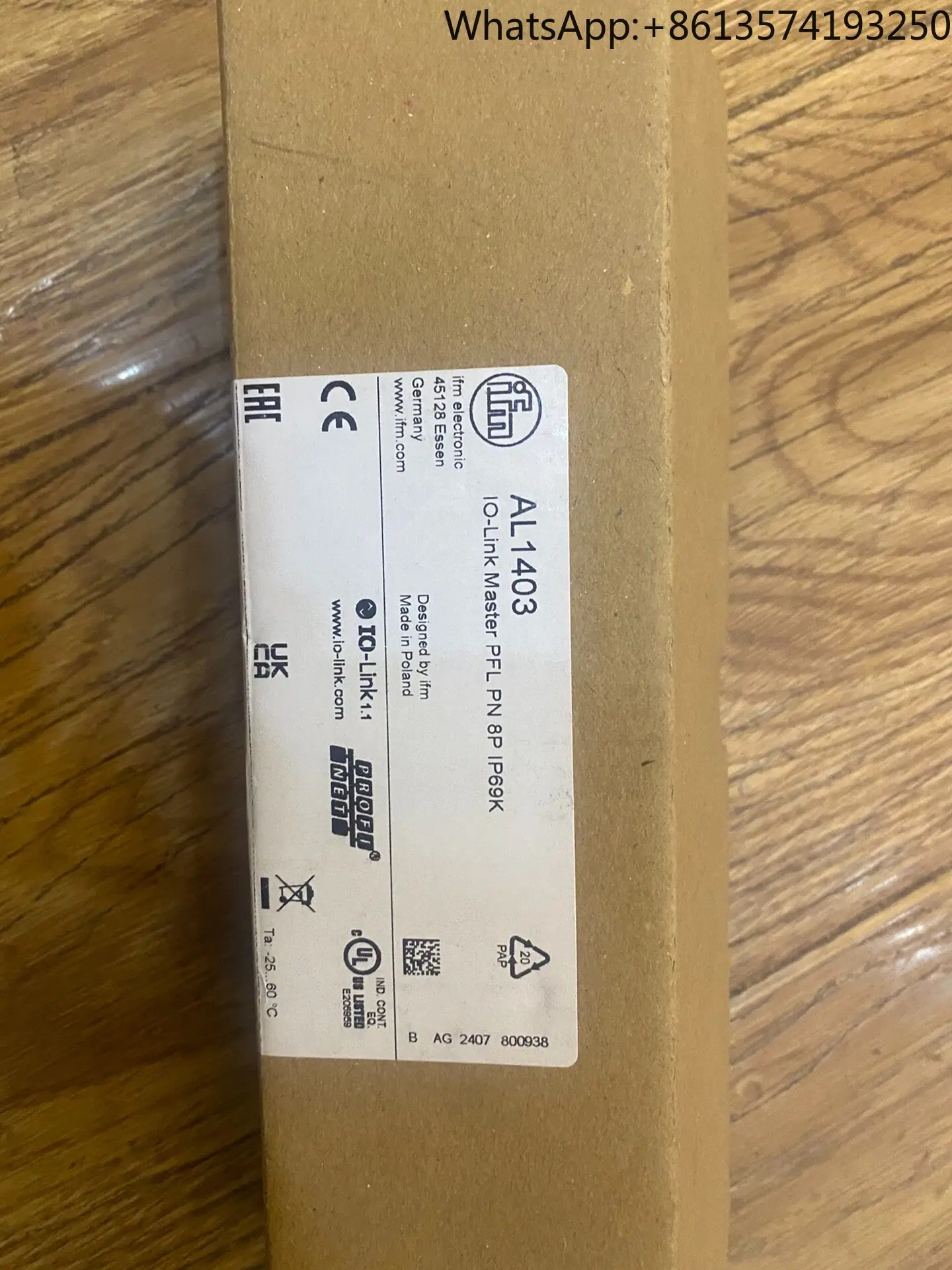 IFM IO-Link Main Station AL1403! Model IO-Linin stock